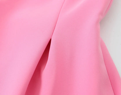Ladies Pink Spaghetti Strap Dress