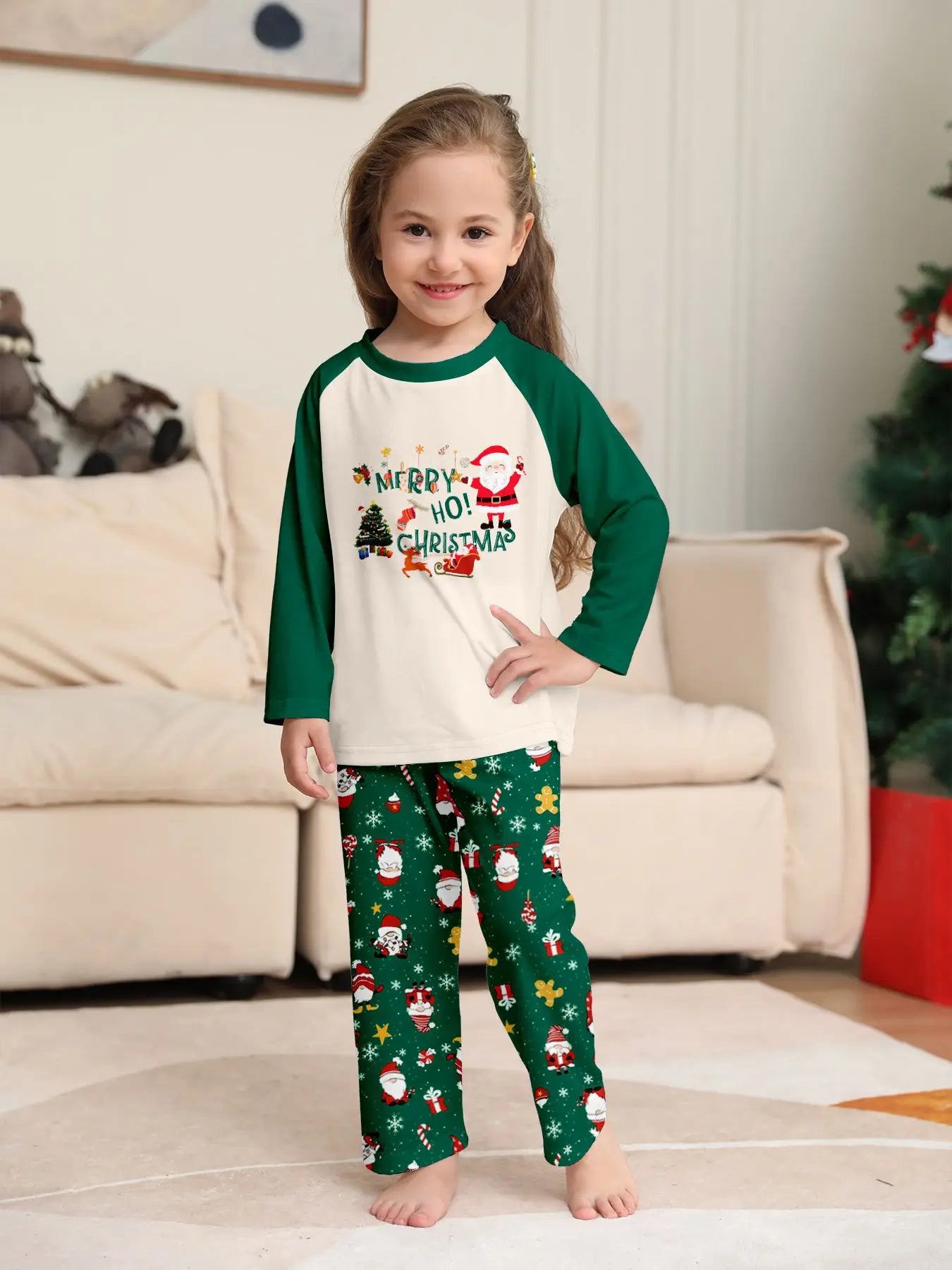 2026 Christmas Matching Pajamas Family Outfits Patchwork Set Adult Father Mother Kids Baby Sleepwear Look Pyjamas Clothes
