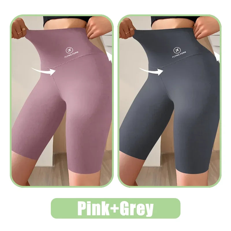 Women Jogging Fitness Cycling High Waist Sports Shorts
