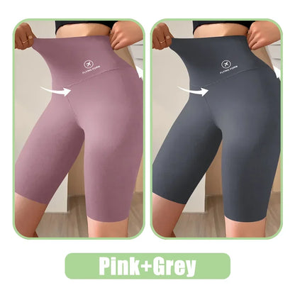 Women Jogging Fitness Cycling High Waist Sports Shorts