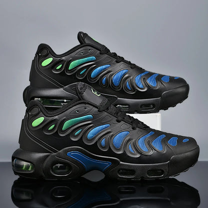 Fashionable casual men's sneakers non-slip wear-resistant air cushion sneakers outdoor lightweight breathable mesh running shoes