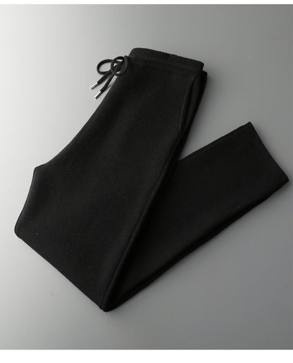 MVLYFLRT Men's Merino Wool Knitted Suit Half Height Zipper Cardigan Long Pants Tracksuit Fashionable Casual Wear 24592431