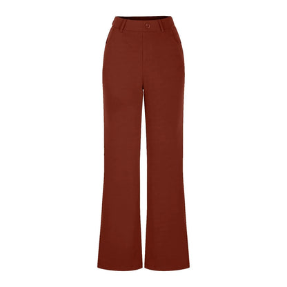Women's Black Stretch Soft Cross Waist Flared Pants Yoga Casual Wide Leg Pants Sports Fitness Pants Women's Clothing