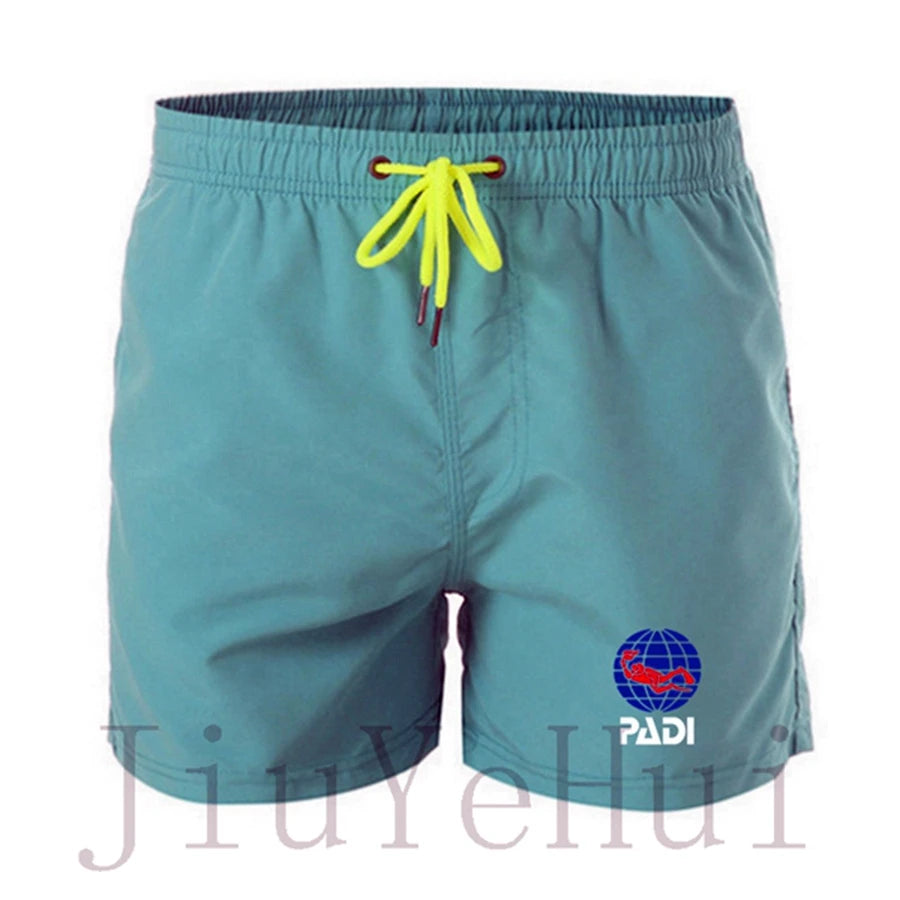 Padi Scuba Driver Summer Swimsuit Shorts Men's And Women's Beach Pants Mesh Breathable Quick Drying Fitness Box Board Shorts