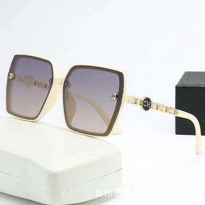 2025 New Fashion Sunglasses Women Hot Sale Polarized Square Retro Sun Glasses Large Frame Gradient Ladies Sunglass for Men UV400