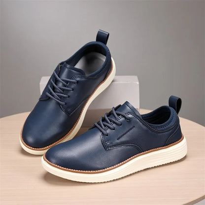 2025 New Men's Sneakers Classic Leather Casual Shoes Outdoor Fitness Running Shoes Light Walking Flat Luxury Tennis Shoes