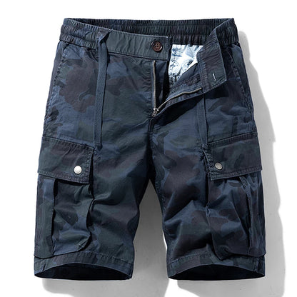 Summer Men Camouflage Cotton Cargo Shorts Men's Fashion Multi-pocket Casual Shorts Pants Outwear Breathable Joggers Shorts Male