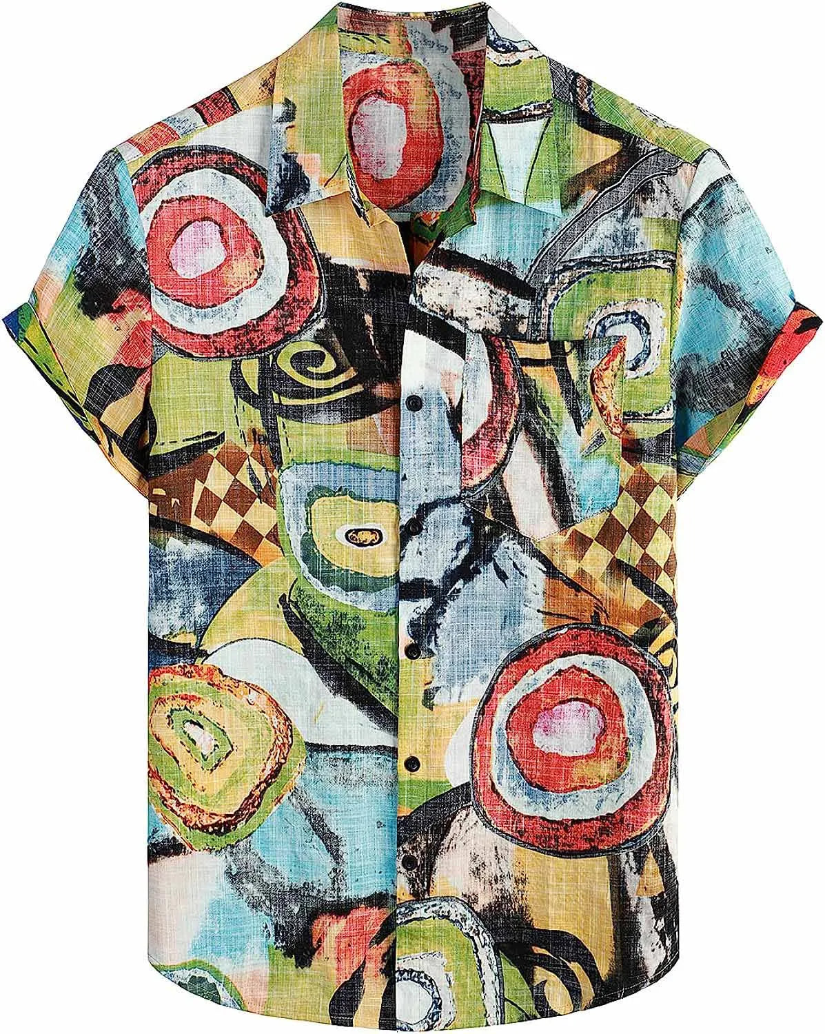 Summer Men's Hawaiian Shirt Casual Floral shirt Short sleeve single breasted beach tropical fashion oversized shirt