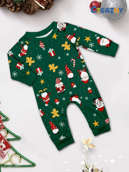 2026 Christmas Matching Pajamas Family Outfits Patchwork Set Adult Father Mother Kids Baby Sleepwear Look Pyjamas Clothes