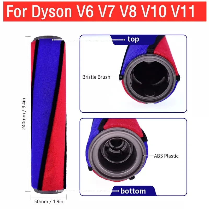 For Dyson V6 V7 V8 V10 V11 V12 V15 Handheld Vacuum Cleaner Accessories Washable HEPA Filter Roller Brush Head Replacement Parts
