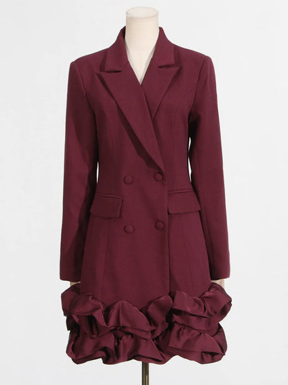 Women O Neck Long Sleeve High Waist Temperament Elegant Mini Dress