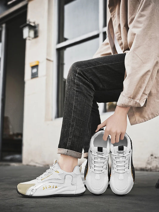 Men Casual Sneakers 2025 Spring Fashion Breathable Mesh Male Jogging Platform Walking Sneakers Shoes for Men Trend Joker