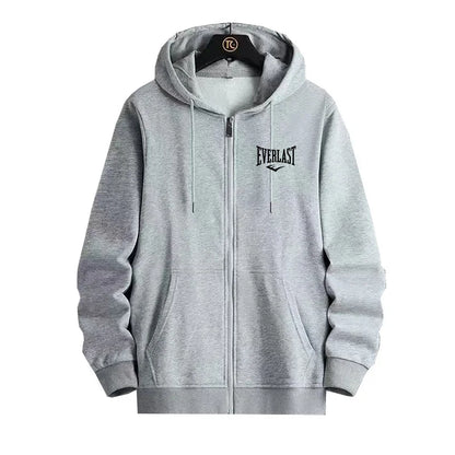 Fashion Zipper Sportswear 2025 Men's Autumn/Winter Jacket Hoodie Daily Pocket Long Sleeve Solid Color Hoodie Coat