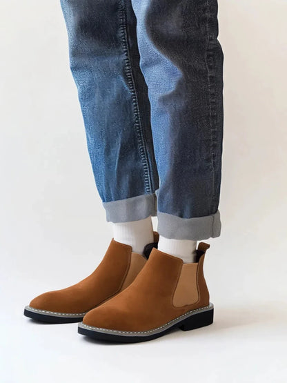 Ankel Boots Men Leather Outdoor Height Increase Insole 6cm Man Elevator Shoes Plus Size 36-48