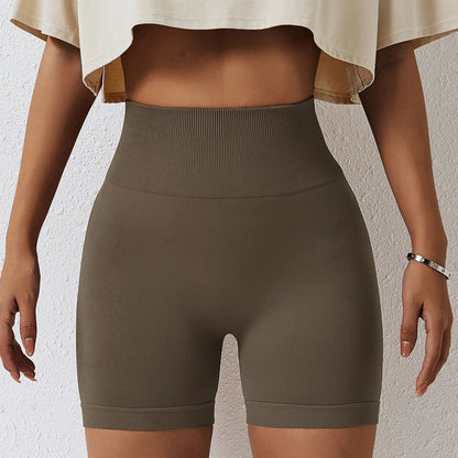 Seamless Yoga Shorts Women Fitness Shorts Running Cycling Shorts Breathable Sports Leggings High Waist Summer Workout Gym Shorts