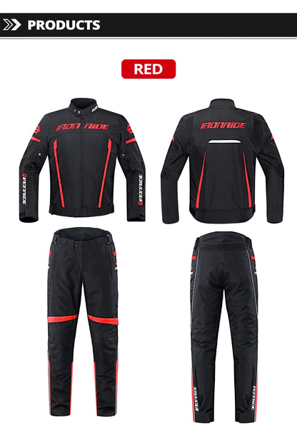 Motorcycle Jacket Waterproof Motorcross Jacket Pants Moto Jacket Windproof Riding Motorbike Clothes With Protective Gear M-3XL