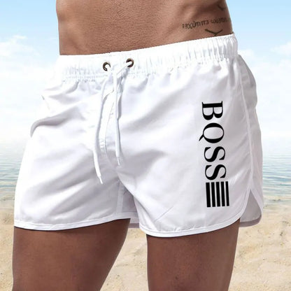 2025 Summer fast drying swim shorts Breathable net fast drying surf beach pants Men's fitness pants Elastic waist shorts S-4XL