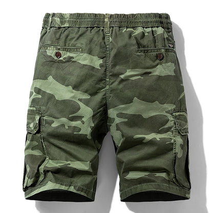 Summer Men Camouflage Cotton Cargo Shorts Men's Fashion Multi-pocket Casual Shorts Pants Outwear Breathable Joggers Shorts Male