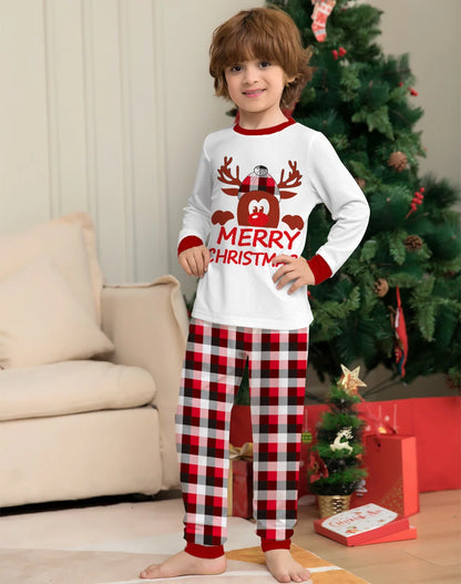 Family Christmas Matching Pajamas Set 2025 Xmas Father Mother Kids Clothes Pyjamas Mom And Daughter Son Sleepwear Look Outfits