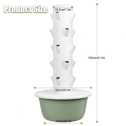 Hydroponic Tower, Hydroponic Growing Tower with Tank, Indoor Hydroponics Growing System, Hydroponics Growing System Kit Tower, V