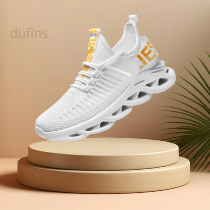 New men's casual sports running shoes comfortable breathable fitness running Plus size sneakers Fashion mesh summer walk 2025