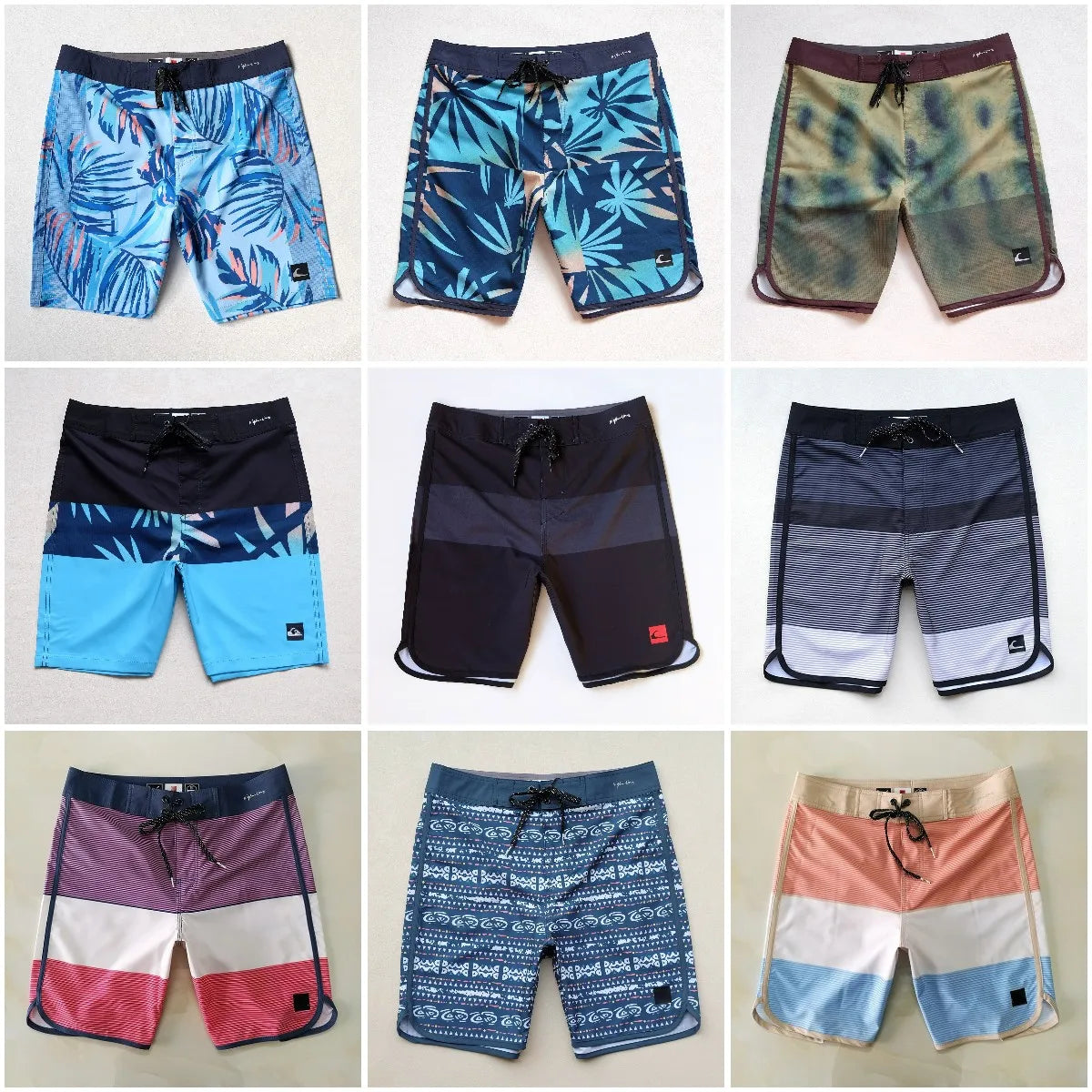 Men’s Brand Bermuda Waterproof Quick-dry BoardShorts Surfing Fitness Gym Sports Beach Surf Pants Surf de bain homme Swim Trunk