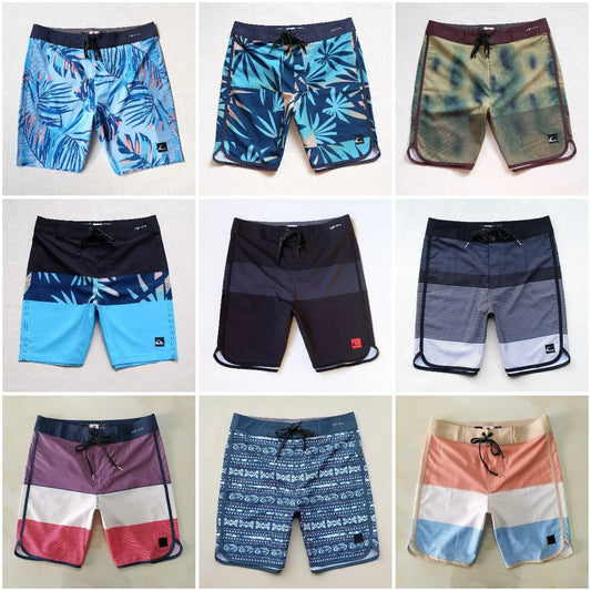 Men’s Brand Bermuda Waterproof Quick-dry BoardShorts Surfing Fitness Gym Sports Beach Surf Pants Surf de bain homme Swim Trunk