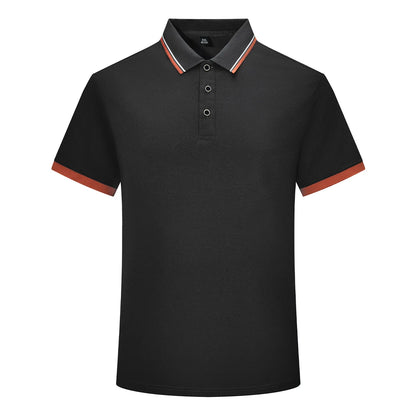 Men Training Polo New Cool Polo Shirt Luxury striped collar short sleeved T-shirt Fashionable patchwork sport casual tops summer