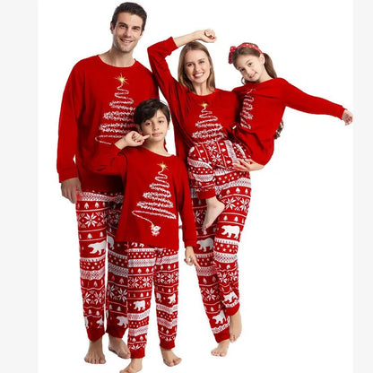 2025 New Family Christmas Outfits Mom Dad Kids Matching Pajamas Set Baby Dog Romper Soft Loose Clothing Sets Sleepwear Xmas Look