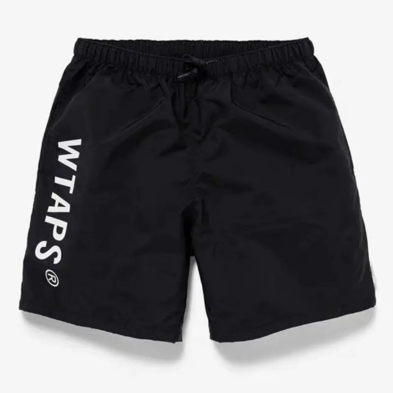 Hiphop Street Wtaps Shorts Quick Men Women Holidays Outfit Drying Nylon Shorts Casual Loose Drawstring Beach Pants