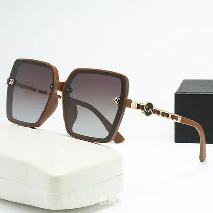 2025 New Fashion Sunglasses Women Hot Sale Polarized Square Retro Sun Glasses Large Frame Gradient Ladies Sunglass for Men UV400