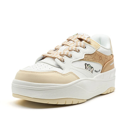 Xtep Skateboarding Shoes For Women 2025 Spring Outdoor Casual Sports Shoes Thick Sole Classics Comfortable Sneakers 975118310017