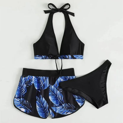 Female Bikini Set Sexy Printed Swimwear Three Piece Bathing Suit Beachwear Summer Swimsuit For Women Tankini Fashion Bikinis