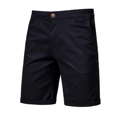 Men Summer Casual Business Shorts Soild Cotton Shorts For Man Elastic Waist Gym Running Shorts Sport Beach Shorts Male Clothes