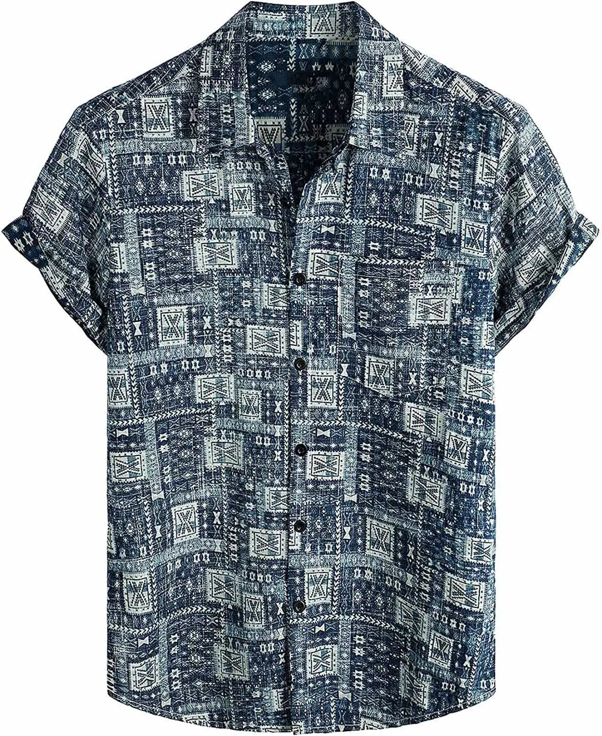 Summer Men's Hawaiian Shirt Casual Floral shirt Short sleeve single breasted beach tropical fashion oversized shirt