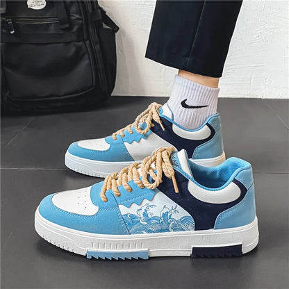 New Brand Men Leather Low-Top Skateboarding Shoes Men's Sneakers Male Flats Non-Slip Sport Shoe Zapatillas Hombre Mens Footwear