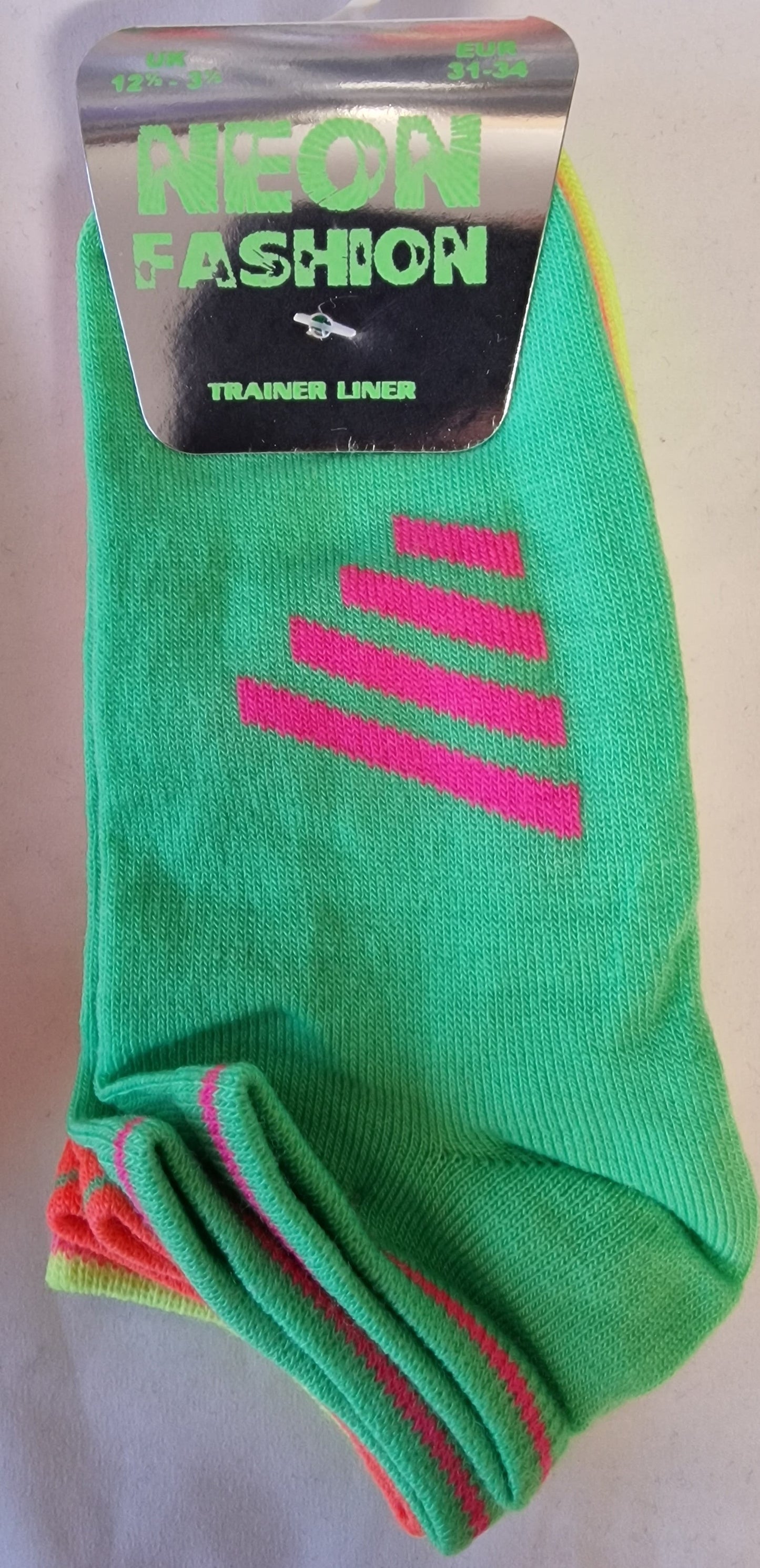 SO16 NEOAN TRAINER SOCKS 3PK UK 12.5-3.5