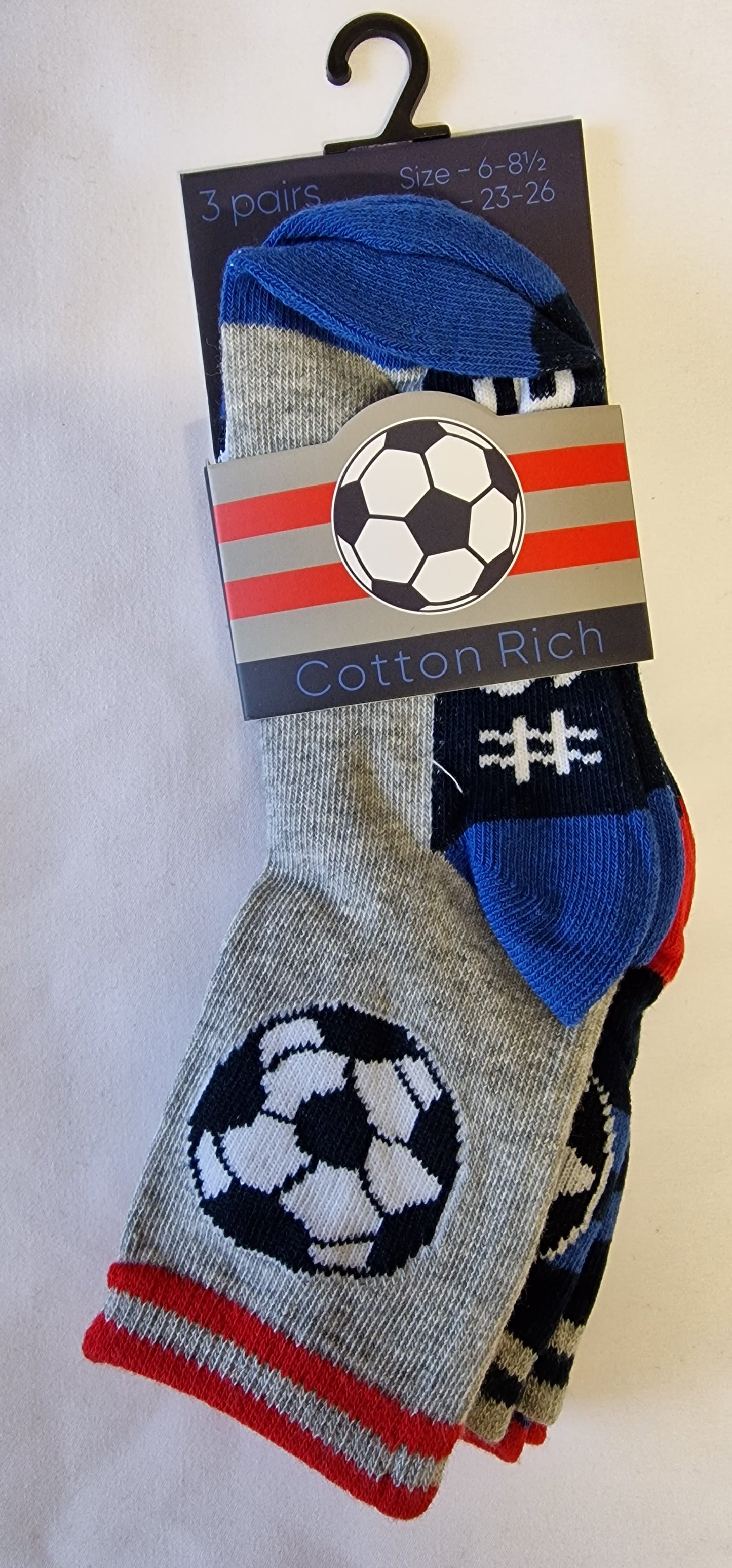 SO18 FOOTBALL 3PK  UK 6 - 3.5