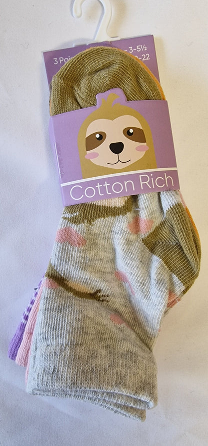 SO19 ANIMAL 3PK BABIES UK  0 - 5.5