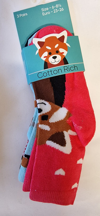 SO20 RED PANDA AND CAT 3PK UK 6 - 3.5