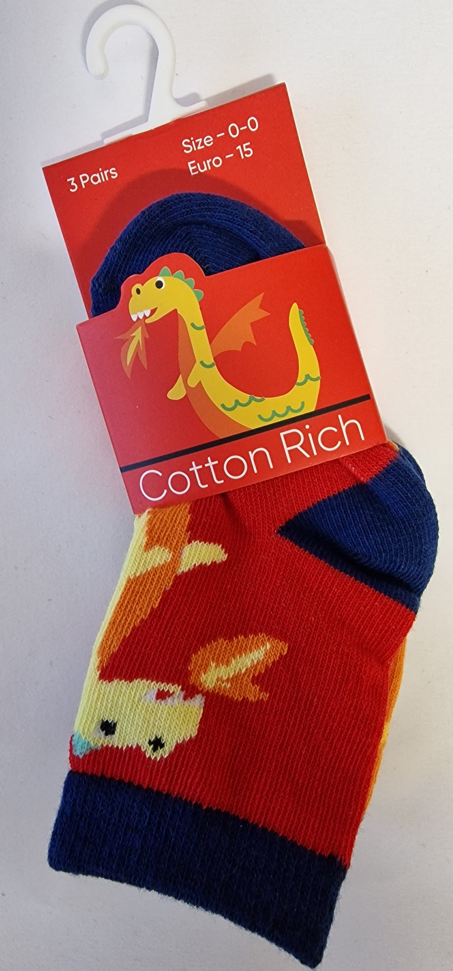 SO23 DRAGONS 3PK BABIES UK 0 - 5.5