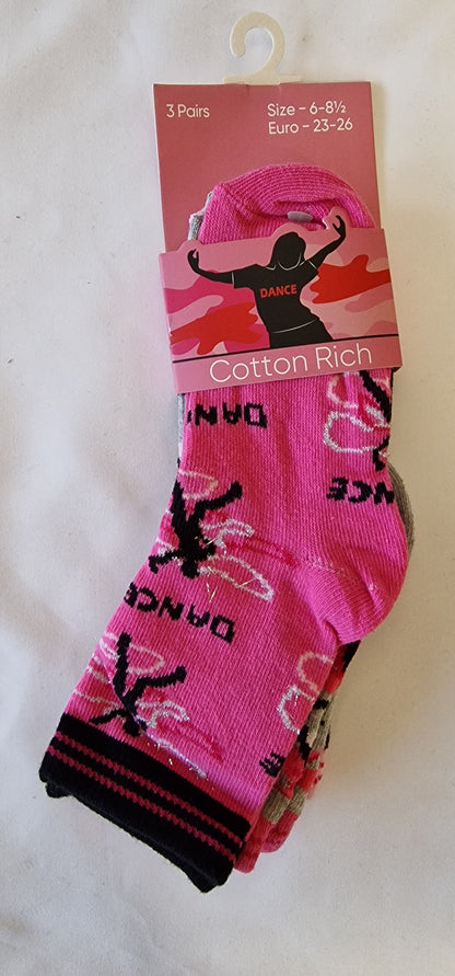 SO24 DANCE & GAME 3PK UK 6 - 3.5