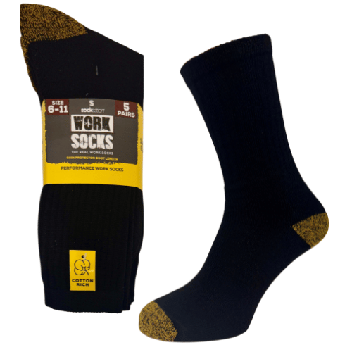 SO79 TEEN/ADULT WORK 5PK SIZE 6-11 UK