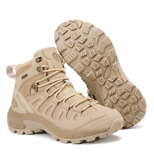 Men Boots 2024 New  Boots Outdoor Waterproof Casual Sneakers Working Men Ankle Boots Hiking Safety Shoes Mens Athletic