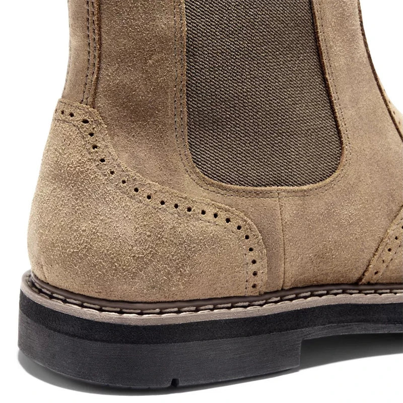 Large Size 39-48 Men Chelsea Boots 2025 High Quality Men Ankle Boots Wear-resistant Non-slip Leather Boots Autumn Winter Shoes