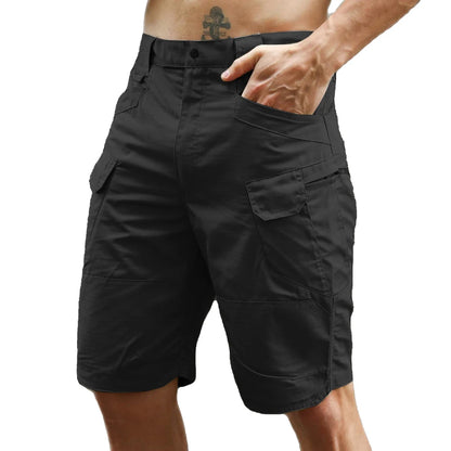 Summer Men Cargo Shorts Tactical Short Pants Waterproof Quick Dry Multi-pocket Shorts Men's Outdoor Clothes Hunting Fishing