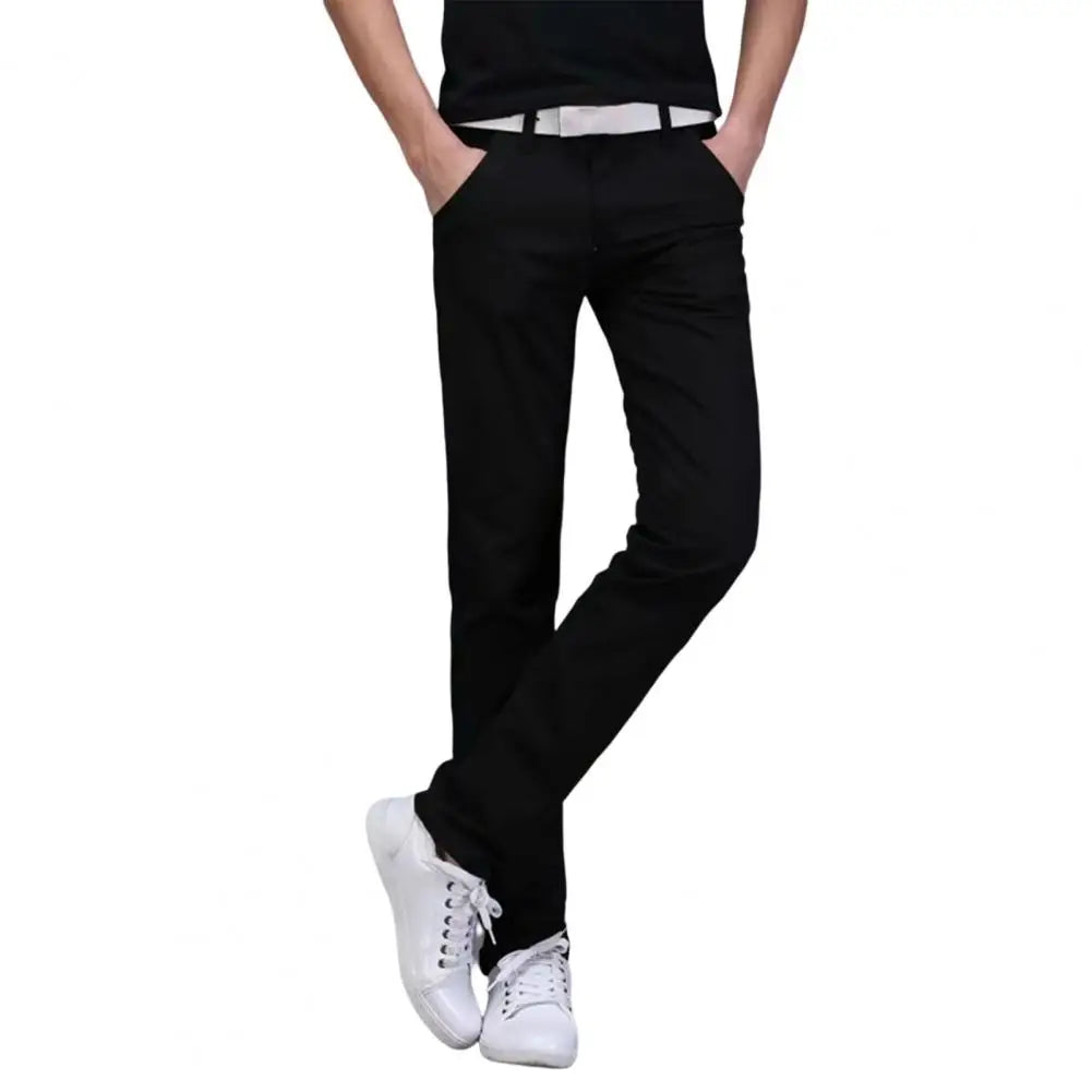 New Men Stretch Skinny Jeans Fashion Casual Slim Fit Denim Trousers Pants Male Brand Clothes Business jeans for men Chinos