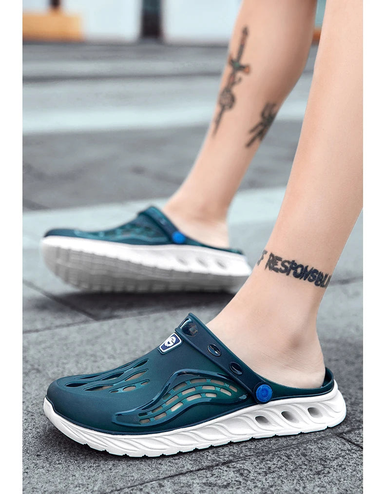 Summer Comfortable Men's Breathable Outdoor EVA Injection Clogs Casual Sandal Men Beach Slippers Water Shoes Pool Sandals