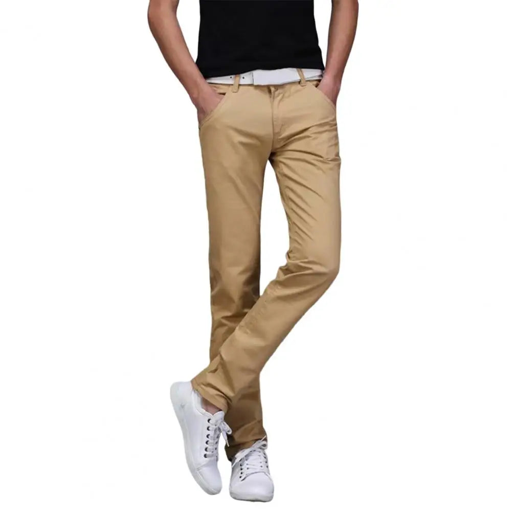 New Men Stretch Skinny Jeans Fashion Casual Slim Fit Denim Trousers Pants Male Brand Clothes Business jeans for men Chinos