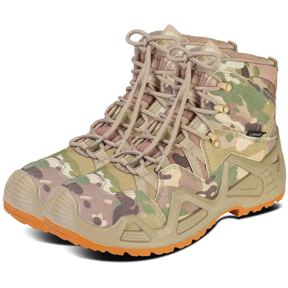 Fans Outdoor Mens Hunting Hiking Tactical Desert Boots Male Field Hunting Hiking Climbing Training  Non-slip Sports Shoes